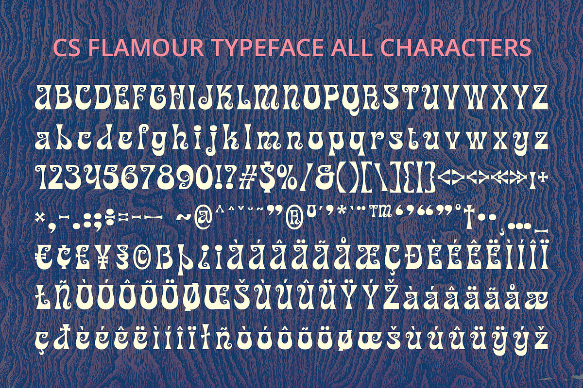 时尚优雅品牌电影海报游戏标题设计装饰英文字体安装包 Flamour – Fantasy Font , 第8张