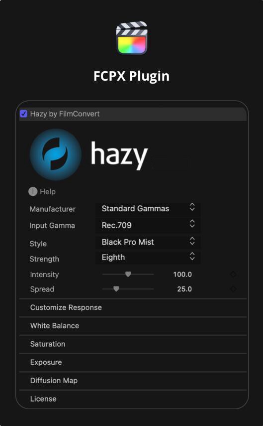 FCPX插件：复古梦幻朦胧视频柔光视觉效果漫射扩散黑柔滤镜插件 FilmConvert Hazy 1.01 , 第9张