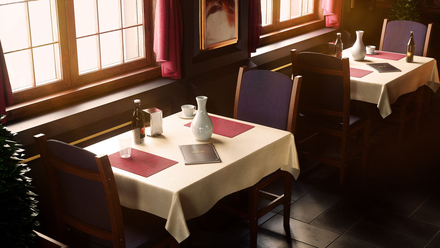 Blender中式餐厅汉堡店酒吧室内场景3D模型素材Kitbash3D – Restaurants , 第4张