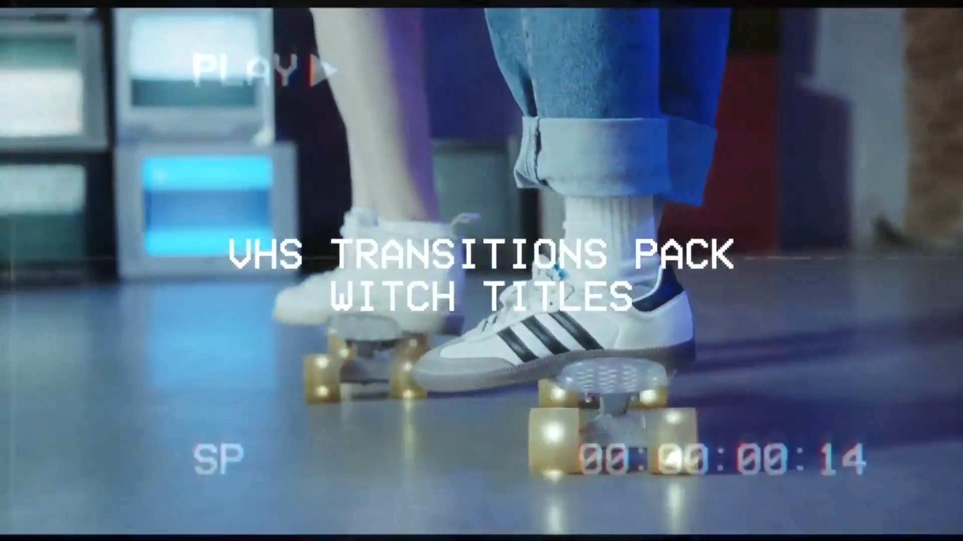 FCPX插件：9个复古VHS录像机故障动画过渡FCPX插件 Transitions Pack VHS , 第1张