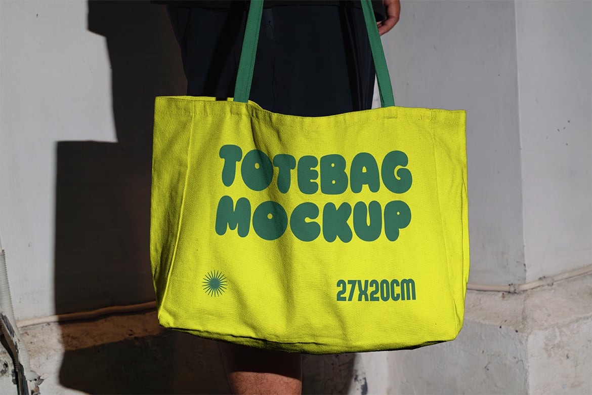 都市风手提袋帆布袋vi设计展现贴图psd样机模板素材Tote Bag Mockup – VOL 2 , 第4张