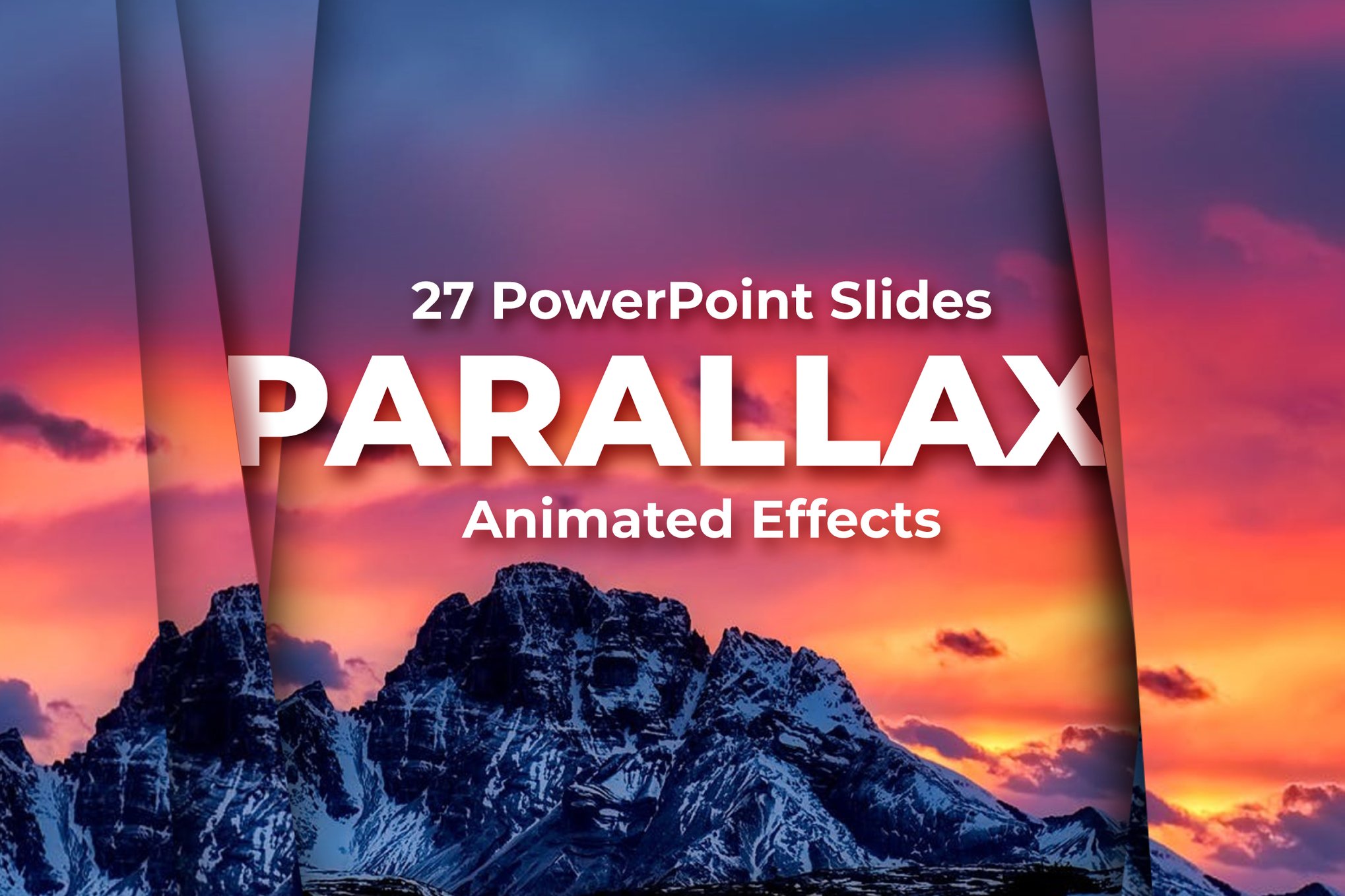 视差动画效果品牌营销策划演示文稿设计ppt模版 Parallax Slideshow Animated Effects PowerPoint , 第1张