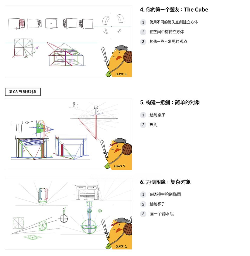 PS Photoshop室内环境概念手绘插画绘画视频教程 中英文字幕 Coloso – Conquering Perspective in Environment Design with Luhan Wang , 第4张