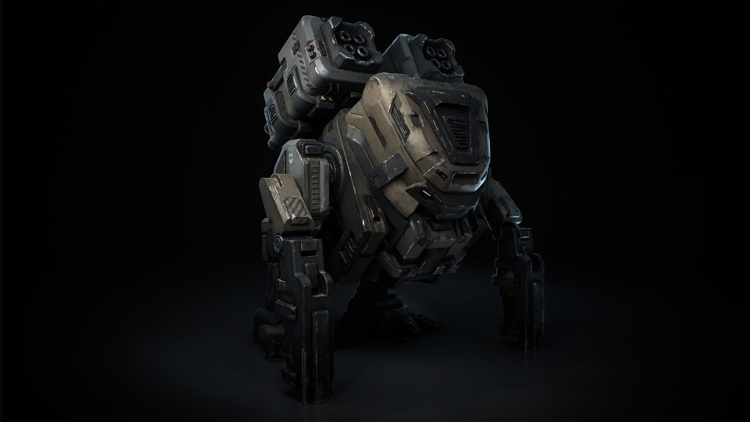 Blender未来科幻作战机器人装甲坦克运输车3D模型 Kitbash3D – Mech Wars , 第2张