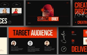 创意简约品牌营销策划演示文稿设计ppt模版 Creative Brief Presentation By KreateTribe