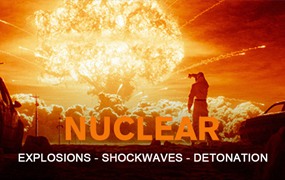 18组核爆炸冲击波爆炸蘑菇云动漫爆炸云4K视频素材 Production Crate – Explosions Nuclear Bomb – 18 4K VFX Items