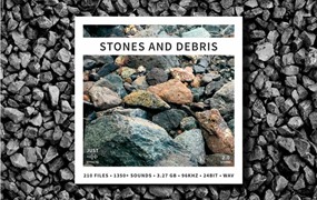 音效：石头滚动墙壁倒塌滑坡音效素材 Just Sound Effects - Stones and Debris WAV