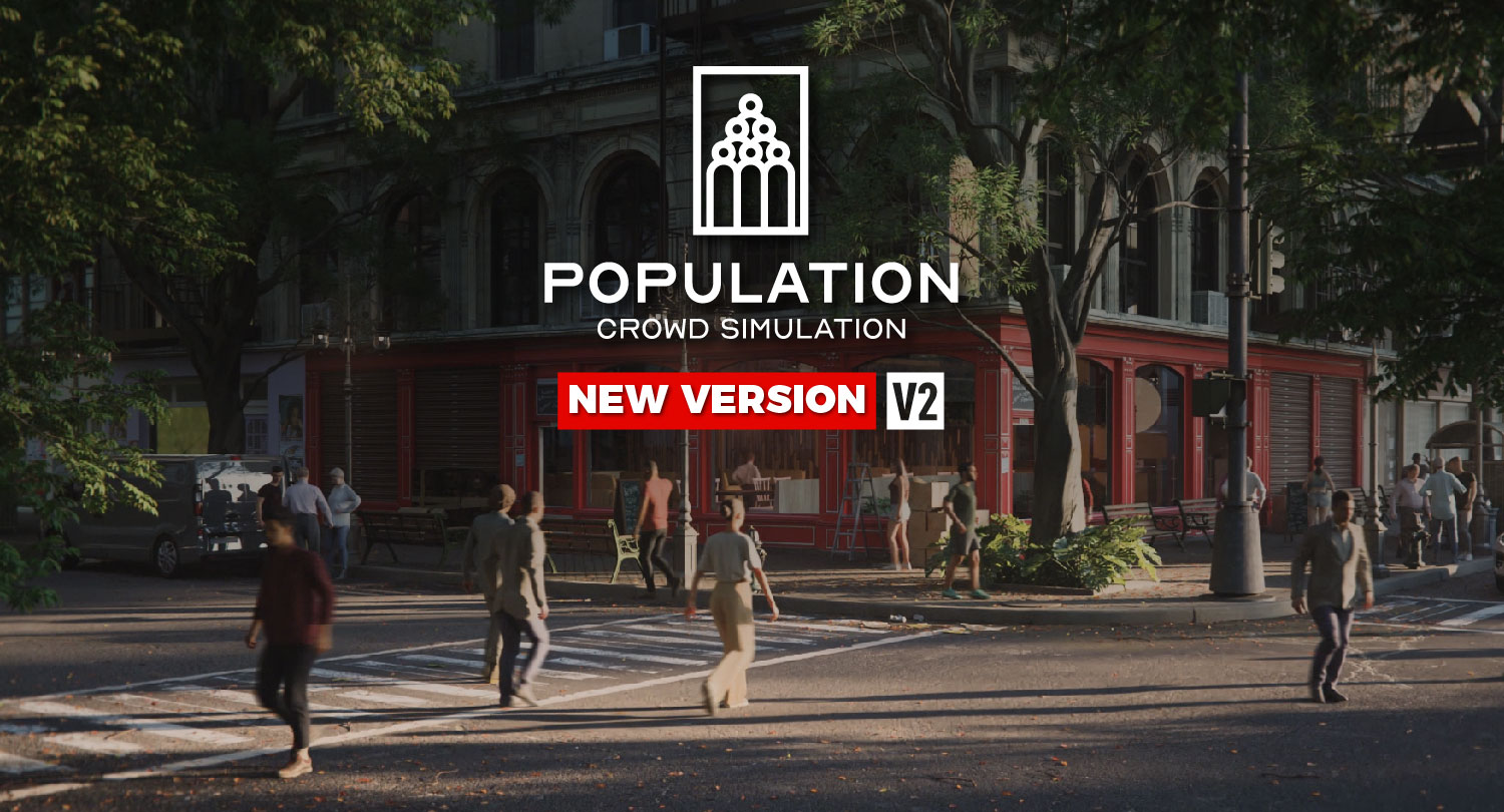 Blender人群集群动画模拟插件+模型预设 Population Pro V1.1.2 Blender Market – Population – Human Crowd Simulation , 第10张