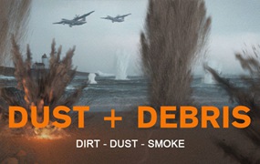 64组爆炸粉尘碎片烟雾颗粒4K电影特效视频素材 Production Crate – Dust and Debris Explosions