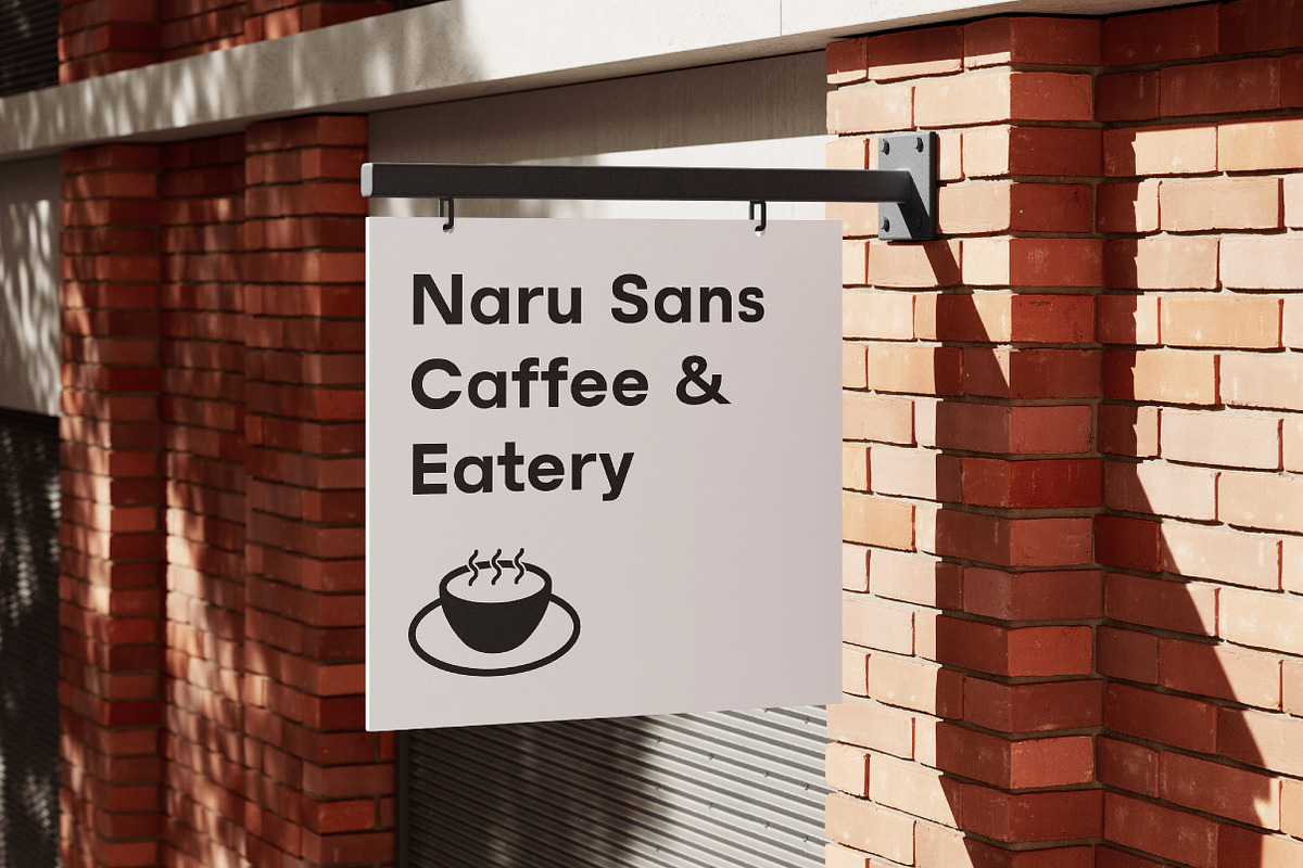 现代时尚品牌网络排版包装设计无衬线英文字体安装包 Naru Sans a Geometric Sans Family , 第15张