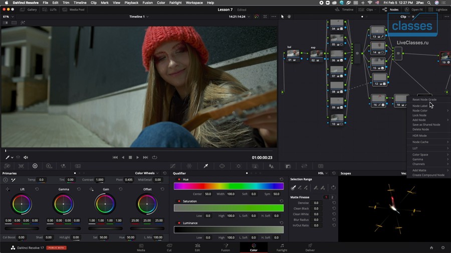 DaVinci Resolve 达芬奇色彩分级高级调色模块3大师课程(2024) + 专业电影机原始灰片视频 , 第7张