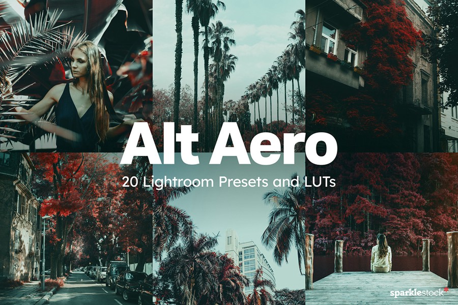 20组迷幻美学旅行博主摄影照片调色Lightroom预设 20 Alt Aero Lightroom Presets and LUTs , 第1张