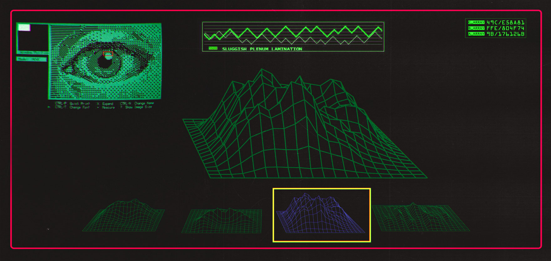 复古时尚未来派线框PNG/AI矢量设计元素 Pixflow - Retro-Futuristic Wireframes , 第1张