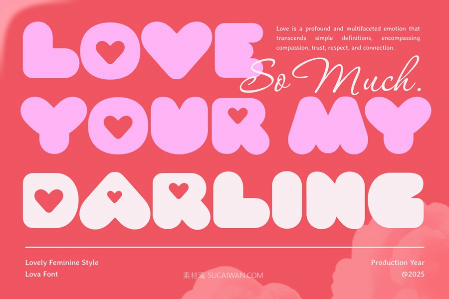 时尚可爱品牌婚礼徽标设计无衬线英文字体安装包 Lova – Lovely Feminine Font , 第12张