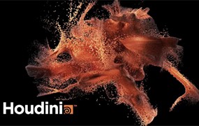 Houdini爆炸粒子火焰特效烟雾场景3D建模渲染视频教程 中英文字幕 Udemy – Houdini 101 Your First Steps in Procedural FX