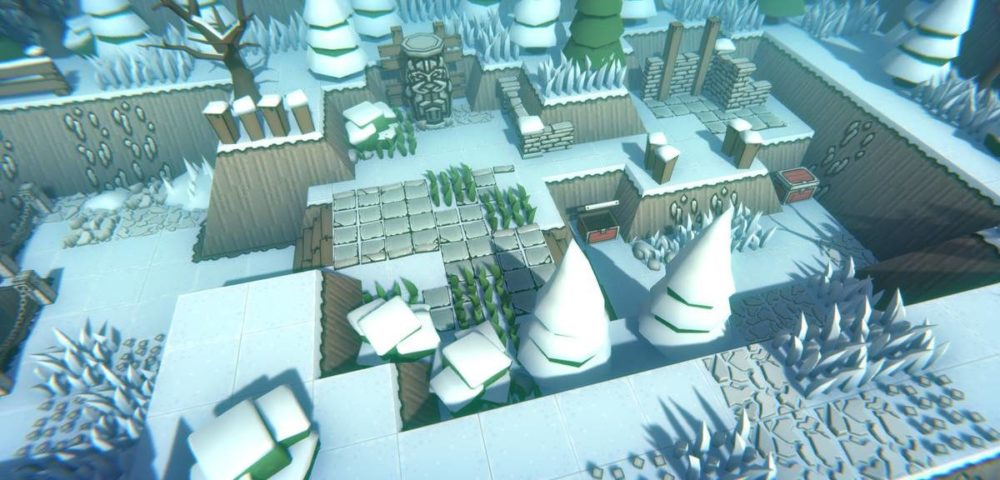 Retro Dungeons – The Mountain UE复古冬季雪景地下城游戏3D场景关卡模型 , 第3张