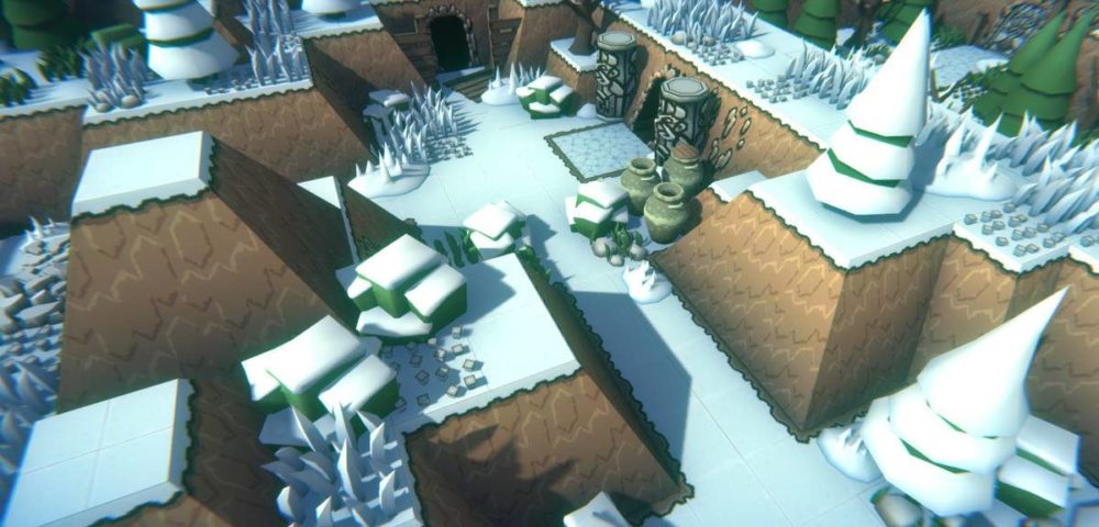 Retro Dungeons – The Mountain UE复古冬季雪景地下城游戏3D场景关卡模型 , 第6张