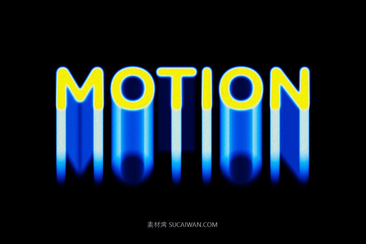 迷幻失真模糊效果ps标题文本特效滤镜样机 Motion Blur Text Effect , 第3张