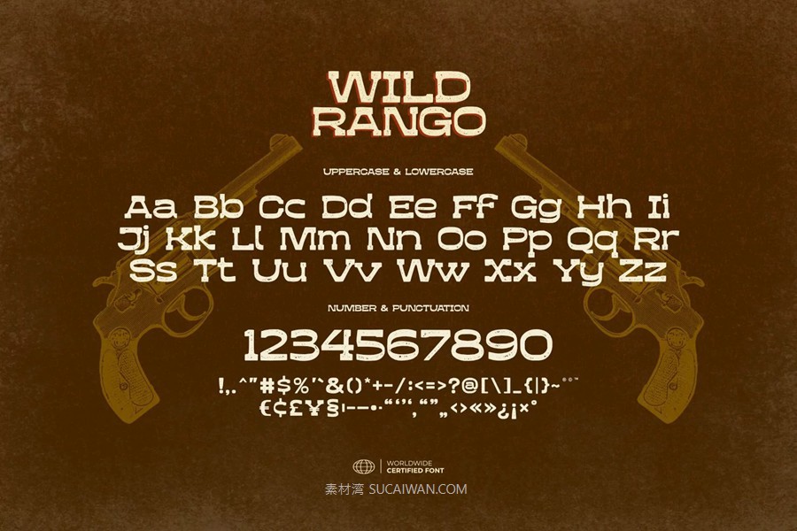 复古西部牛仔风格杂志包装电影设计衬线英文字体安装包 Wild Rango – Vintage Western Font , 第6张