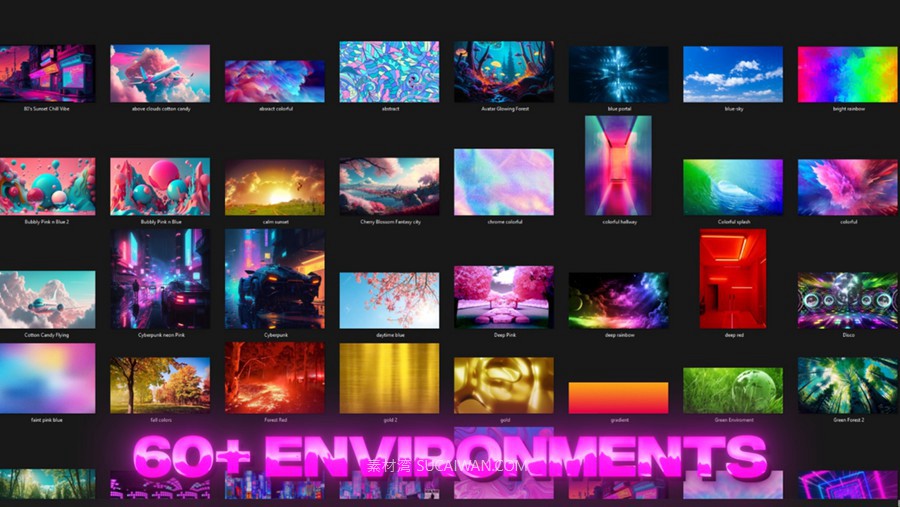 嘻哈说唱风格金属镀铬3D立体文本环境视频素材包 ULTIMATE 3D Text Environments V1-V3 BUNDLE , 第3张