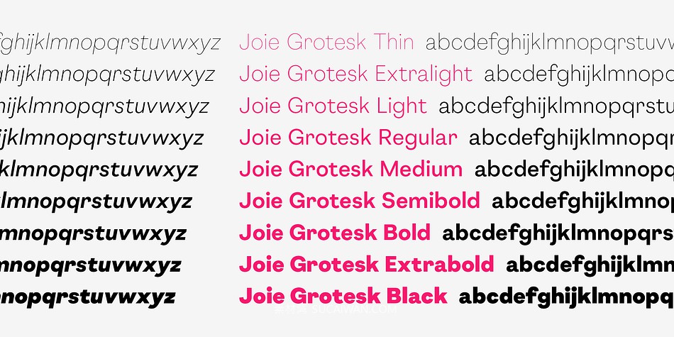 现代极简主义几何风标牌标题Logo设计无衬线英文字体安装包 Joie Grotesk Font Family , 第11张