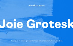 现代极简主义几何风标牌标题Logo设计无衬线英文字体安装包 Joie Grotesk Font Family